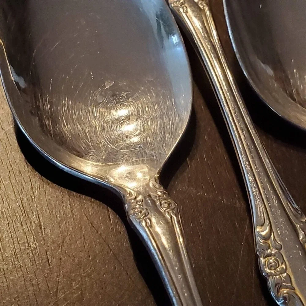 5 Oneida Community Brahms Stainless Place Table‎ Soup Spoons 6.75